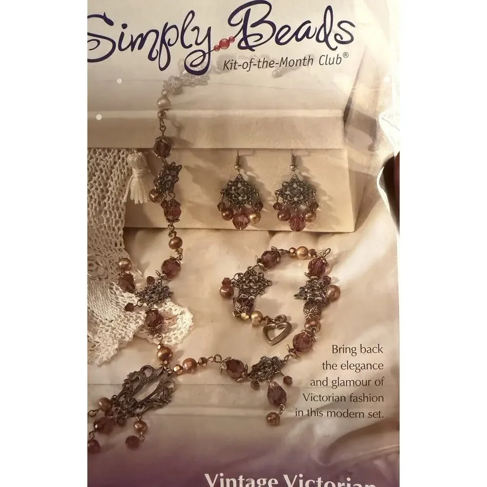 Lot 4 Simply Beads Kit of the Month Club Jewelry Making Kits NOS Sealed- Retired